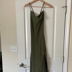 ASTR, Gaia Midi Dress, Sage